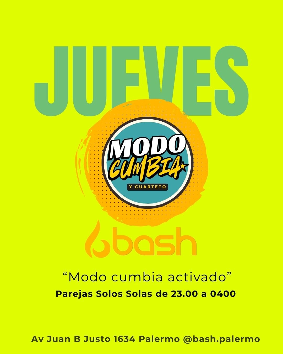 JUEVES CUMBIA Y SWINGER